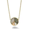 Peace Sign Pendant- Chalcedony, Grey Opal, Moonstone, Peach Moonstone