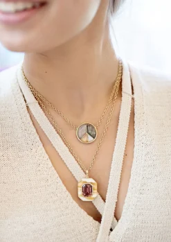 Peace Sign Pendant- Chalcedony, Grey Opal, Moonstone, Peach Moonstone