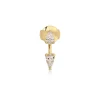 Pear Diamond Orbit Earring