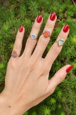 Pink & Orange Baby Crab Cosquilleo Ring