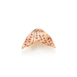 Pink Sapphire Flipper Stud Earring