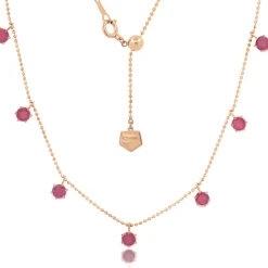 Pink Sapphire Floating Necklace