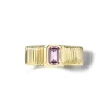 Pink Sapphire Pleated Heirloom Ring