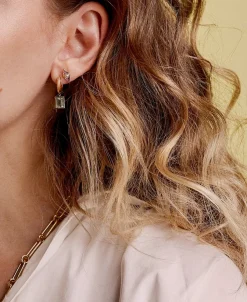 Pink Topaz Pietra Studs