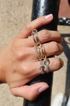 Pisces Pave YG Ring