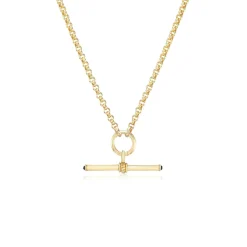Plain Gold T-Bar Pendant
