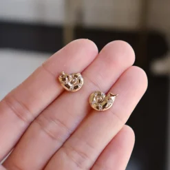 Poseidon Getaway Shell Mini Stud Earrings