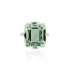 Prasiolite Cushion Ring