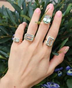 Prasiolite Ring