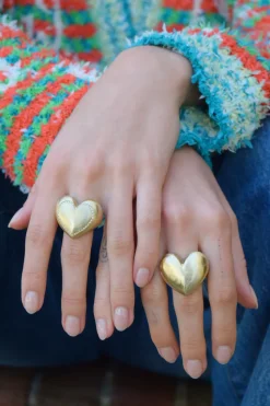 Puffed Heart Ring