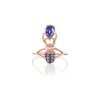 Purple Sapphire Khepri Ring
