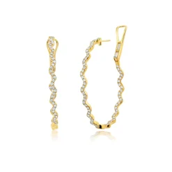 Rio Diamond Inside Outside Hoop Earrings