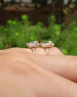 Rose Gold Baby Chameleon Ring