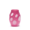 Rose Vase with White Spots