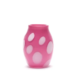Rose Vase with White Spots