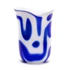 Royal Blue & White Swirl Vase
