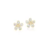 Scintilate Diamond Flower Earrings