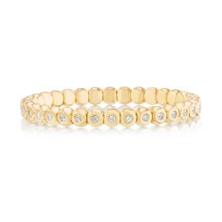 Scintilate Stretch Bezel Diamond Bracelet