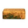 Silk Road Marquetry Box with Forest Landscape
