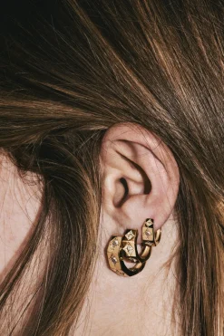 Small Diamond Ecrou Earrings