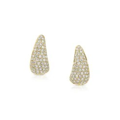 Small Diamond Pave Claw Earrings