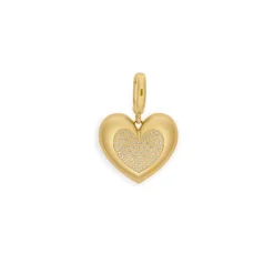 Small Diamond Pave Heart Charm