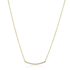 Small Diamond Smile Necklace