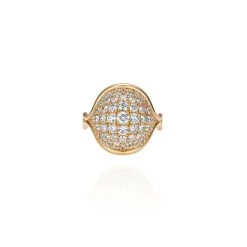 Small Fluid Diamond Pave Ring