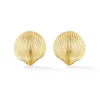 Small Gold Shell Studs