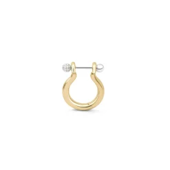 Small Hoop Ball Earrings