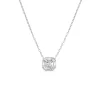 Small Illusion Asscher Diamond Pendant
