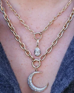 Small Teardrop Chain Necklace