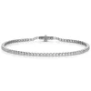 Small White Gold & Diamond Invisible Tennis Bracelet