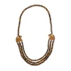 3-Strand Tiger's Eye Horus Necklace
