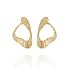 Stream Lines Loop Earrings