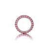 Three Sided Pink Sapphire Ring