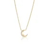 Tiny Crescent Moon Pendant