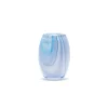 Transparent Powder Blue Marbleized Vase