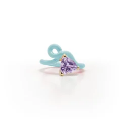Trillion Amethyst Vine Ring
