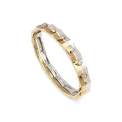 Two-Tone Eyet Diamond Bracelet
