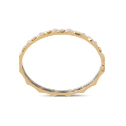 Two-Tone Eyet Diamond Bracelet
