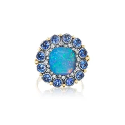 Victorian Opal & Sapphire Ring