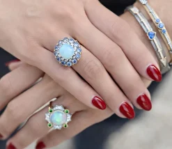 Victorian Opal & Sapphire Ring