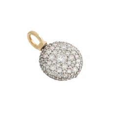 White Diamond Pocket Watch Pendant
