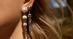 White Pearl Jellyfish Drop Earrings