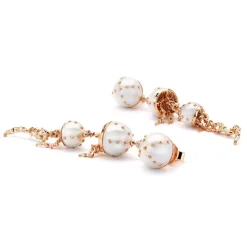 White Pearl Jellyfish Drop Earrings