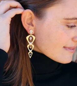 Wicker Kite Diamond Earrings