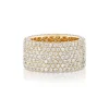 Wide Pavé Diamond Band
