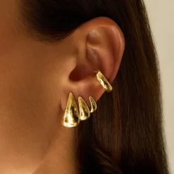 Yellow Gold Baby Claw Earrings