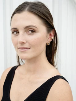 Yellow Gold Diamond Baguette Ear Cuff